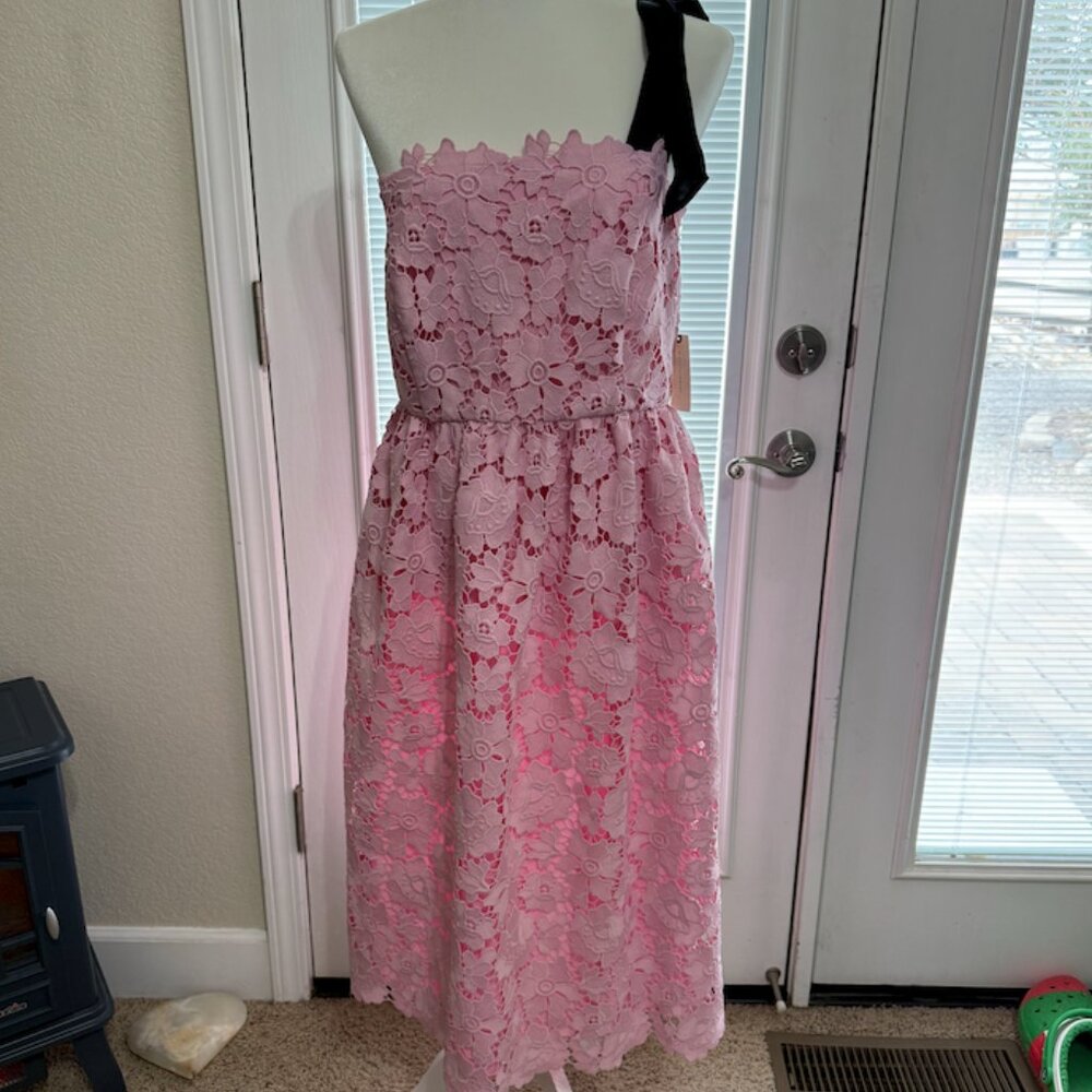 NWT Maeve One-Shoulder Lace Mini Dress SZ 14